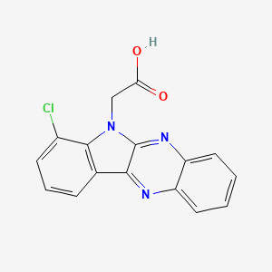 molecular formula C16H10ClN3O2 B2408761 2-(7-氯-6H-吲哚并[2,3-b]喹喔啉-6-基)乙酸 CAS No. 883279-80-9
