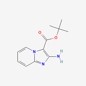 molecular formula C12H15N3O2 B2408766 叔丁基-2-氨基咪唑并[1,2-a]吡啶-3-羧酸酯 CAS No. 1955498-89-1
