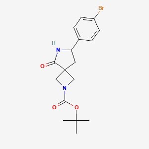 B2408794 tert-Butyl 7-(4-bromophenyl)-5-oxo-2,6-diazaspiro[3.4]octane-2-carboxylate CAS No. 1823258-71-4