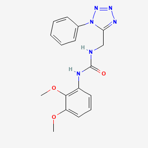 molecular formula C17H18N6O3 B2408801 1-(2,3-dimethoxyphenyl)-3-((1-phenyl-1H-tetrazol-5-yl)methyl)urea CAS No. 951516-81-7