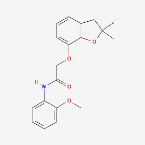 2-[(2,2-dimethyl-3H-1-benzofuran-7-yl)oxy]-N-(2-methoxyphenyl)acetamide
