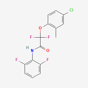 molecular formula C15H10ClF4NO2 B2408815 2-(4-chloro-2-methylphenoxy)-N-(2,6-difluorophenyl)-2,2-difluoroacetamide CAS No. 339010-97-8