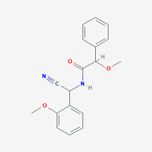 N-[cyano(2-methoxyphenyl)methyl]-2-methoxy-2-phenylacetamide