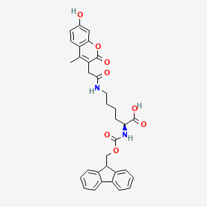 molecular formula C33H32N2O8 B2408843 Fmoc-Lys(HOMCA)-OH CAS No. 1157859-81-8