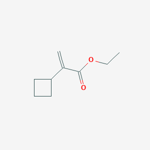 molecular formula C9H14O2 B2408876 Ethyl 2-cyclobutylprop-2-enoate CAS No. 2116815-68-8