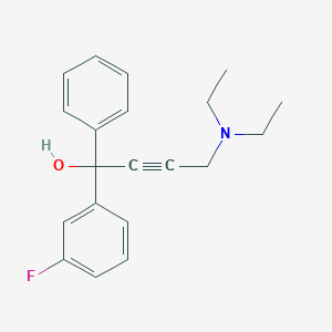 molecular formula C20H22FNO B240888 4-(Diethylamino)-1-(3-fluorophenyl)-1-phenylbut-2-yn-1-ol 