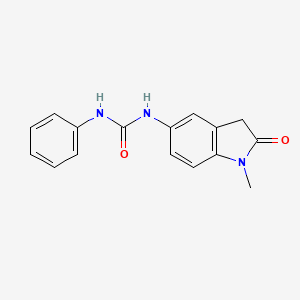 molecular formula C16H15N3O2 B2408898 1-(1-Methyl-2-oxoindolin-5-yl)-3-phenylurea CAS No. 1170298-85-7