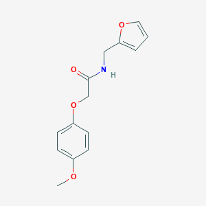 molecular formula C14H15NO4 B240891 N-(2-furylmethyl)-2-(4-methoxyphenoxy)acetamide 