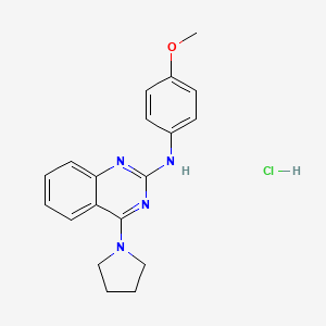 molecular formula C19H21ClN4O B2408916 N-(4-methoxyphenyl)-4-pyrrolidin-1-ylquinazolin-2-amine CAS No. 1052527-69-1