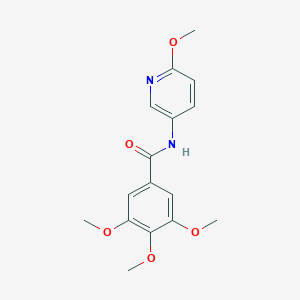 molecular formula C16H18N2O5 B240892 3,4,5-trimethoxy-N-(6-methoxypyridin-3-yl)benzamide 