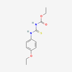 molecular formula C12H16N2O3S B2408920 ethyl N-[(4-ethoxyphenyl)carbamothioyl]carbamate CAS No. 23822-62-0