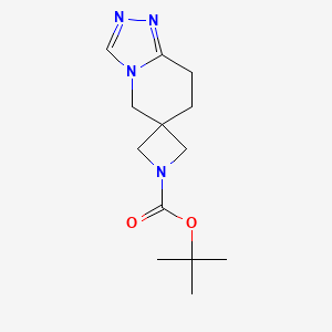 molecular formula C13H20N4O2 B2408927 tert-Butyl 7',8'-dihydro-5'H-spiro[azetidine-3,6'-[1,2,4]triazolo[4,3-a]pyridine]-1-carboxylate CAS No. 2138137-75-2