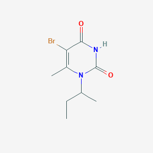 molecular formula C9H13BrN2O2 B2408930 Uracil, 5-bromo-1-sec-butyl-6-methyl- CAS No. 7352-11-6