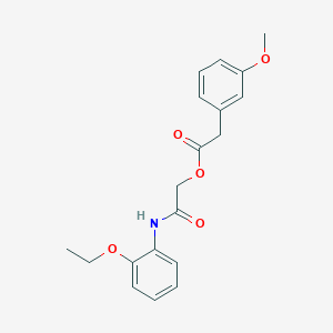 molecular formula C19H21NO5 B2408931 2-[(2-Ethoxyphenyl)amino]-2-oxoethyl (3-methoxyphenyl)acetate CAS No. 475237-53-7