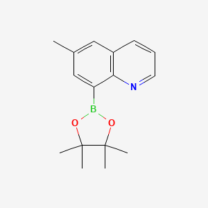 molecular formula C16H20BNO2 B2408932 6-Methylquinoline-8-boronic acid, pinacol ester CAS No. 2096334-29-9