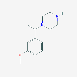 molecular formula C13H20N2O B2408971 1-[1-(3-Methoxyphenyl)ethyl]piperazine CAS No. 517856-21-2