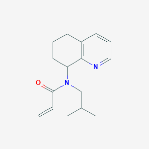 molecular formula C16H22N2O B2409009 N-(2-Methylpropyl)-N-(5,6,7,8-tetrahydroquinolin-8-YL)prop-2-enamide CAS No. 2128718-47-6