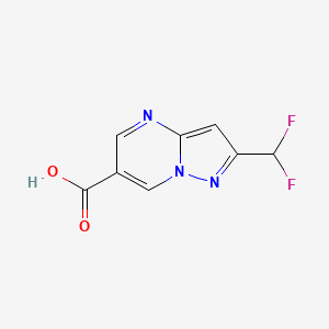 2-(Difluoromethyl)pyrazolo[1,5-a]pyrimidine-6-carboxylic acid