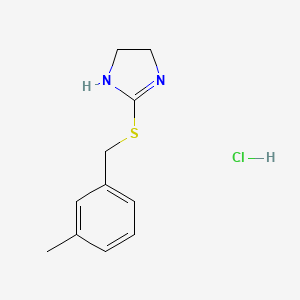 2-[(3-methylbenzyl)thio]-4,5-dihydro-1H-imidazole hydrochloride