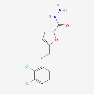 molecular formula C12H10Cl2N2O3 B2409030 5-[(2,3-Dichlorophenoxy)methyl]furan-2-carbohydrazide CAS No. 861237-85-6