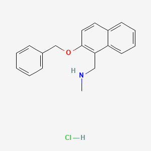 1-(2-(benzyloxy)naphthalen-1-yl)-N-methylmethanamine hydrochloride