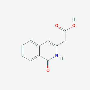 molecular formula C11H9NO3 B2409051 2-(1-Oxo-1,2-dihydroisoquinolin-3-yl)acetic acid CAS No. 69391-35-1