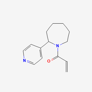 molecular formula C14H18N2O B2409053 1-(2-Pyridin-4-ylazepan-1-yl)prop-2-en-1-one CAS No. 2305466-29-7