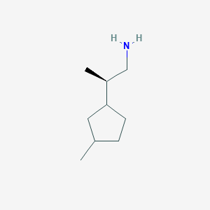 molecular formula C9H19N B2409059 (2R)-2-(3-Methylcyclopentyl)propan-1-amine CAS No. 2248221-17-0