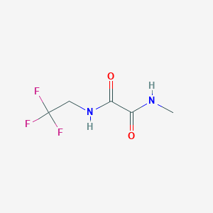 molecular formula C5H7F3N2O2 B2409066 N1-甲基-N2-(2,2,2-三氟乙基)草酰胺 CAS No. 1209612-52-1