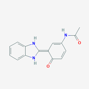 molecular formula C15H13N3O2 B240907 N-[3-(1,3-dihydrobenzimidazol-2-ylidene)-4-oxocyclohexa-1,5-dien-1-yl]acetamide 