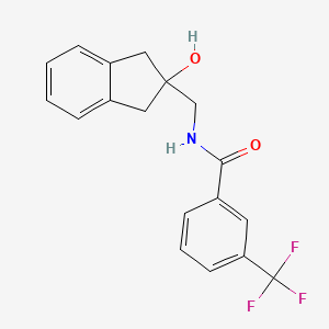 N-((2-hydroxy-2,3-dihydro-1H-inden-2-yl)methyl)-3-(trifluoromethyl)benzamide