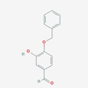 molecular formula C14H12O3 B024091 4-(苄氧基)-3-羟基苯甲醛 CAS No. 4049-39-2
