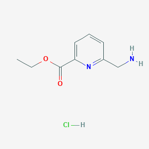 molecular formula C9H13ClN2O2 B2409120 Ethyl 6-(aminomethyl)picolinate hydrochloride CAS No. 359015-11-5