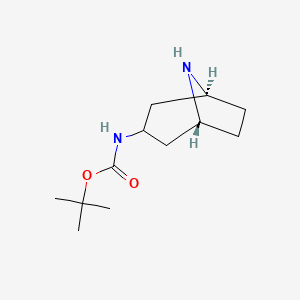 molecular formula C12H22N2O2 B2409122 exo-3-(Boc-amino)-8-azabicyclo[3.2.1]octane CAS No. 132234-68-5; 132234-69-6; 287114-25-4