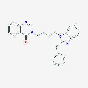 molecular formula C26H24N4O B240913 3-[4-(2-benzyl-1H-benzimidazol-1-yl)butyl]-4(3H)-quinazolinone 