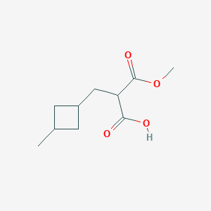 molecular formula C10H16O4 B2409133 3-Methoxy-2-[(3-methylcyclobutyl)methyl]-3-oxopropanoic acid CAS No. 2248348-43-6
