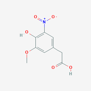 molecular formula C9H9NO6 B2409148 (4-羟基-3-甲氧基-5-硝基苯基)乙酸 CAS No. 88516-84-1