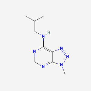 molecular formula C9H14N6 B2409153 N-isobutyl-3-methyl-3H-[1,2,3]triazolo[4,5-d]pyrimidin-7-amine CAS No. 896367-86-5
