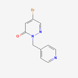 molecular formula C10H8BrN3O B2409187 5-Bromo-2-(pyridin-4-ylmethyl)-2,3-dihydropyridazin-3-one CAS No. 2251053-62-8