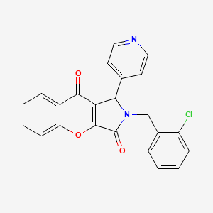 molecular formula C23H15ClN2O3 B2409203 2-(2-Chlorobenzyl)-1-(pyridin-4-yl)-1,2-dihydrochromeno[2,3-c]pyrrole-3,9-dione CAS No. 849915-42-0