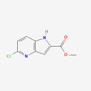 molecular formula C9H7ClN2O2 B2409205 5-氯-1H-吡咯并[3,2-b]吡啶-2-甲酸甲酯 CAS No. 1266114-83-3