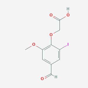 molecular formula C10H9IO5 B2409210 (4-Formyl-2-iodo-6-methoxyphenoxy)acetic acid CAS No. 428835-89-6