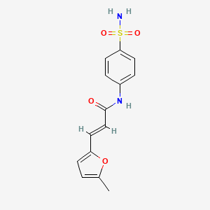 molecular formula C14H14N2O4S B2409213 (2E)-3-(5-甲基呋喃-2-基)-N-(4-磺酰胺基苯基)丙-2-烯酰胺 CAS No. 514822-14-1