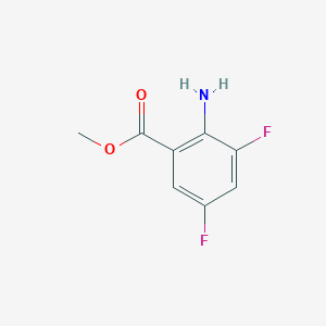 molecular formula C8H7F2NO2 B2409220 Methyl 2-amino-3,5-difluorobenzoate CAS No. 1184559-12-3