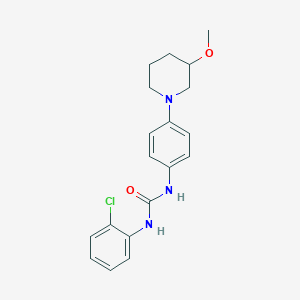 molecular formula C19H22ClN3O2 B2409229 1-(2-Chlorophenyl)-3-(4-(3-methoxypiperidin-1-yl)phenyl)urea CAS No. 1797271-79-4