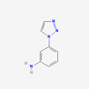 molecular formula C8H8N4 B2409232 3-(1H-1,2,3-triazol-1-yl)aniline CAS No. 16279-73-5
