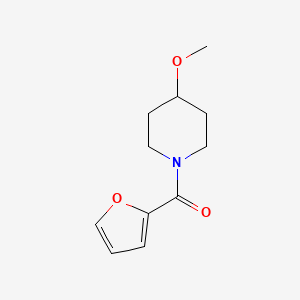 molecular formula C11H15NO3 B2409240 Furan-2-yl(4-methoxypiperidin-1-yl)methanone CAS No. 1235633-62-1