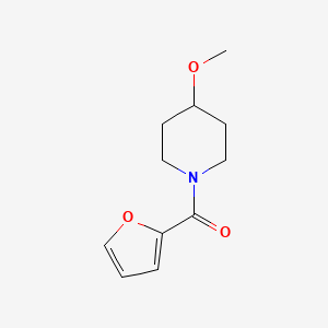 molecular formula C11H15NO3 B2409240 呋喃-2-基(4-甲氧基哌啶-1-基)甲酮 CAS No. 1235633-62-1