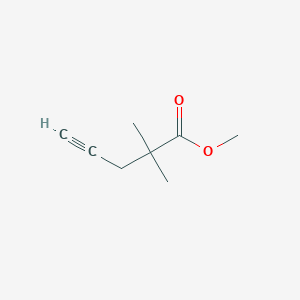 molecular formula C8H12O2 B2409245 2,2-二甲基戊-4-炔酸甲酯 CAS No. 86101-49-7