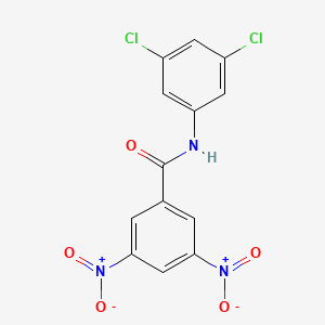 molecular formula C13H7Cl2N3O5 B2409248 N-(3,5-二氯苯基)-3,5-二硝基苯甲酰胺 CAS No. 316151-99-2